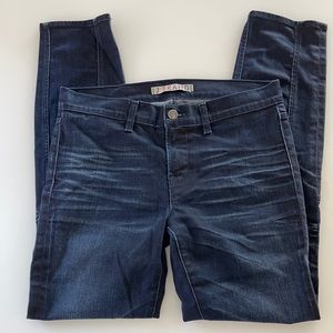 J Brand “Grand Prix” dark wash legging jeans